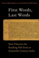 Book cover of: First Words, Last Words. By: Yigal Bronner