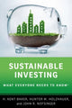 Book cover of: Sustainable Investing. By: H. Kent Baker