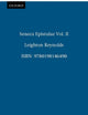 Book cover of: Seneca Epistulae Vol. II. By: Seneca the Younger