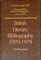 Book cover of: British Literary Bibliography 1970-1979