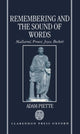 Book cover of: Remembering and the Sound of Words