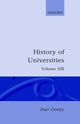 Book cover of: History of Universities: Volume XIII: 1994. By: Peter Denley