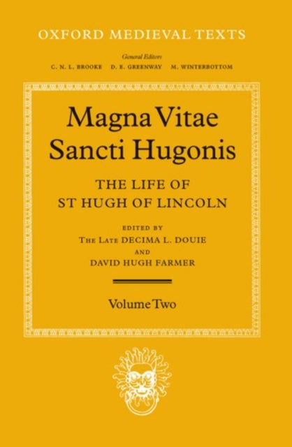 Book cover of: Magna Vita Sancti Hugonis: Volume II. By: Decima L. Douie