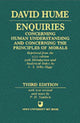 Book cover of: Enquiries concerning Human Understanding and concerning the Principles of Morals