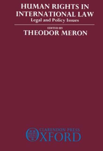Book cover of: Human Rights in International Law. By: Theodor Meron