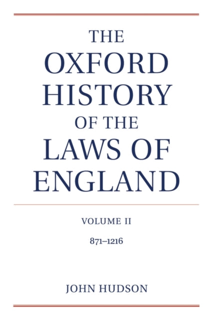 Book cover of: Oxford History of the Laws of England Volume II