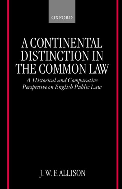 Book cover of: Continental Distinction in the Common Law