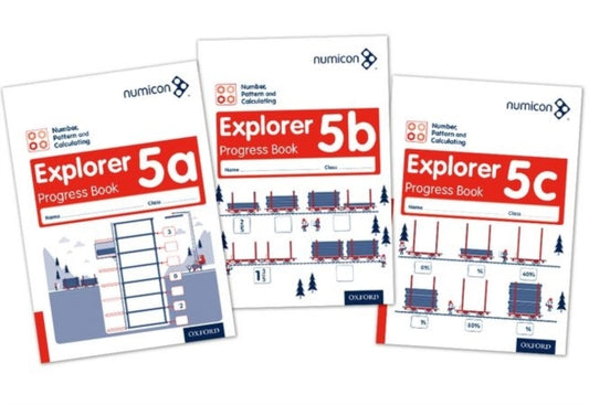 Book cover of: Numicon: Number, Pattern and Calculating 5 Explorer Progress Books ABC (Mixed pack). By: Tony Wing