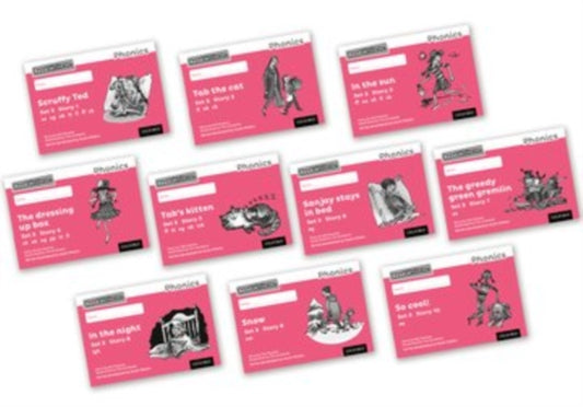 Book cover of: Read Write Inc. Phonics: Pink Set 3 Core Black & White Storybooks (Mixed Pack of 10). By: Gill Munton