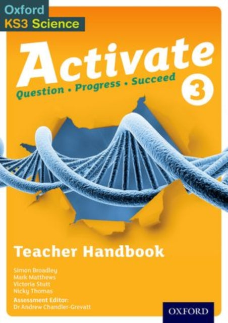 Book cover of: Activate 3 Teacher Handbook. By: Simon Broadley