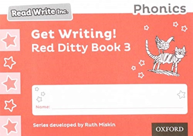 Book cover of: Read Write Inc. Phonics: Get Writing! Red Ditty Book 3 Pack of 10. By: Ruth Miskin