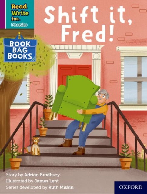Book cover of: Read Write Inc. Phonics: Shift it, Fred! (Purple Set 2 Book Bag Book 8). By: Ruth Miskin