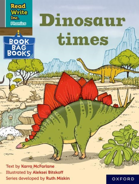 Book cover of: Read Write Inc. Phonics: Dinosaur times (Grey Set 7 Book Bag Book 12). By: Ruth Miskin