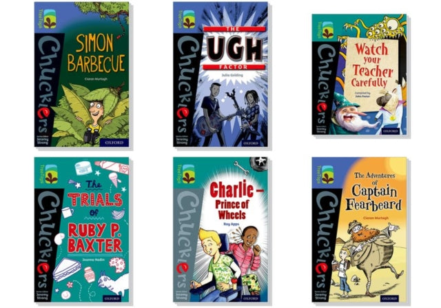 Book cover of: Oxford Reading Tree TreeTops Chucklers: Oxford Levels 16-17: Pack of 6. By: Jeremy Strong