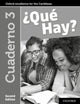 Book cover of: ¿Que Hay? Cuaderno 3. By: Christine Haylett