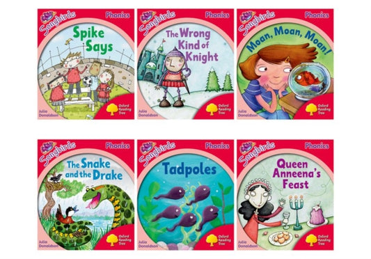 Book cover of: Oxford Reading Tree Songbirds Phonics: Level 4: Mixed Pack of 6. By: Julia Donaldson