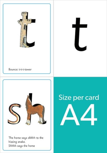 Book cover of: Read Write Inc. Phonics: Set 1 Speed Sounds Cards A4 (Pack of 5). By: Ruth Miskin