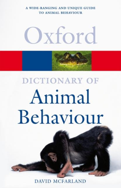 Book cover of: Dictionary of Animal Behaviour. By: David Mcfarland
