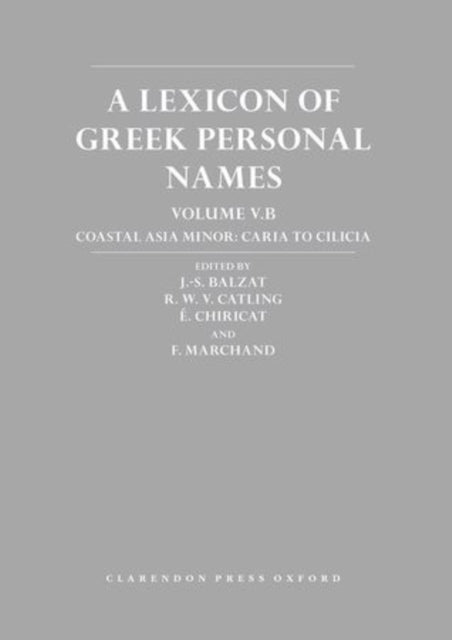 Book cover of: Lexicon of Greek Personal Names