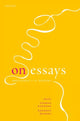 Book cover of: On Essays. By: Thomas Karshan