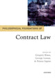 Book cover of: Philosophical Foundations of Contract Law. By: Gregory Klass