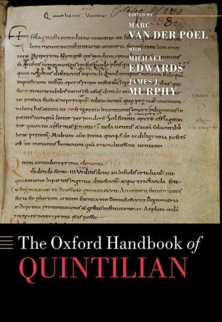 Book cover of: Oxford Handbook of Quintilian. By: Marc van der Poel