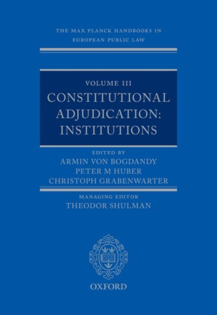 Book cover of: Max Planck Handbooks in European Public Law. By: Armin von Bogdandy