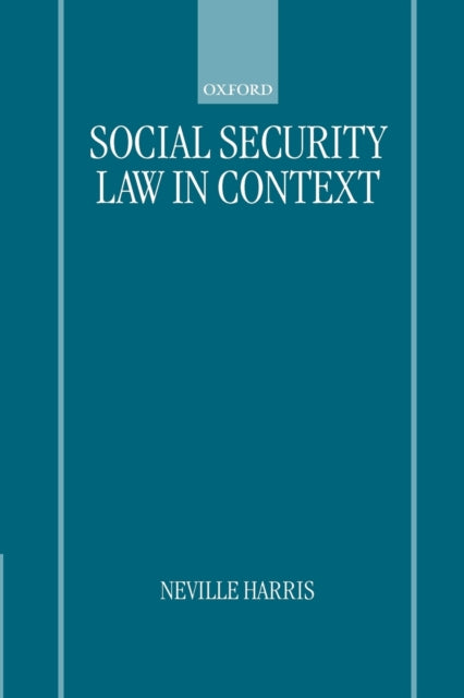 Book cover of: Social Security Law in Context