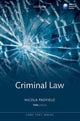 Book cover of: Criminal Law. By: Nicola Padfield
