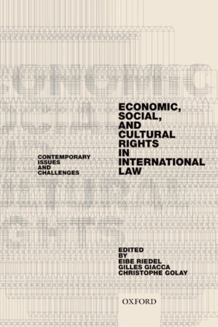 Book cover of: Economic, Social, and Cultural Rights in International Law