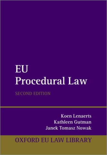 Book cover of: EU Procedural Law. By: Koen Lenaerts