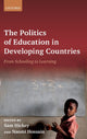 Book cover of: Politics of Education in Developing Countries. By: Sam Hickey
