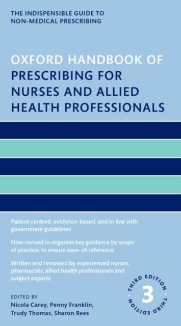 Book cover of: Oxford Handbook of Prescribing for Nurses and Allied Health Professionals