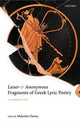 Book cover of: Lesser and Anonymous Fragments of Greek Lyric Poetry. By: Malcolm Davies