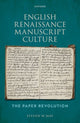 Book cover of: English Renaissance Manuscript Culture. By: Steven W. May