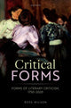 Book cover of: Critical Forms. By: Ross Wilson