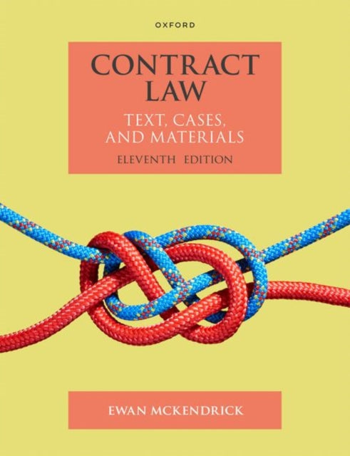 Book cover of: Contract Law. By: Ewan McKendrick