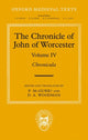 Book cover of: Chronicle of John of Worcester