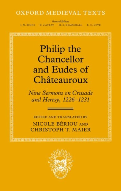 Book cover of: Philip the Chancellor and Eudes of Chateauroux. By: Nicole Beriou
