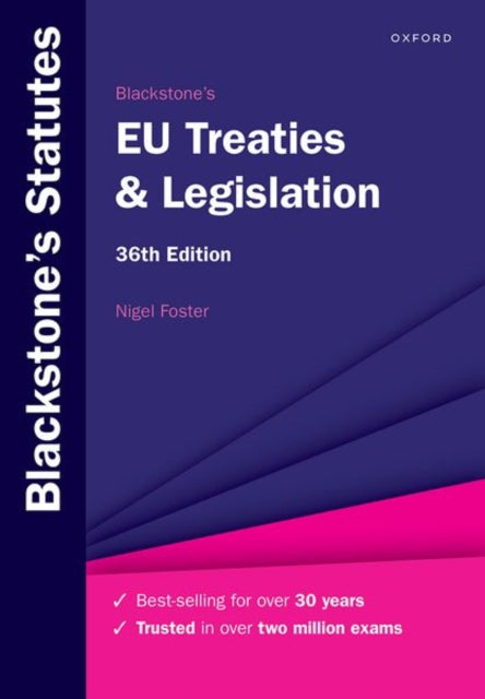 Book cover of: Blackstone's EU Treaties & Legislation