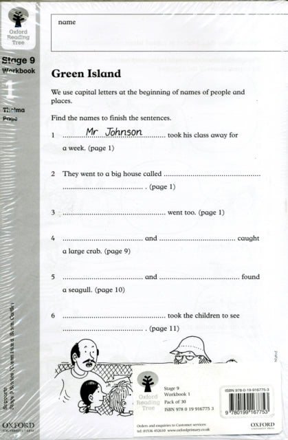Book cover of: Oxford Reading Tree: Level 9: Workbooks: Workbook 1: Green Island and Storm Castle (Pack of 30). By: Thelma Page