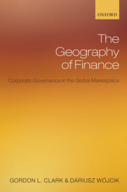 Book cover of: Geography of Finance. By: Gordon L. Clark