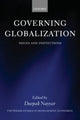 Book cover of: Governing Globalization. By: Deepak Nayyar