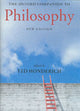 Book cover of: Oxford Companion to Philosophy. By: Ted Honderich