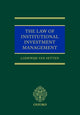 Book cover of: Law of Institutional Investment Management. By: Lodewijk D. Van Setten, L. D. van Setten