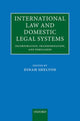 Book cover of: International Law and Domestic Legal Systems. By: Dinah Shelton