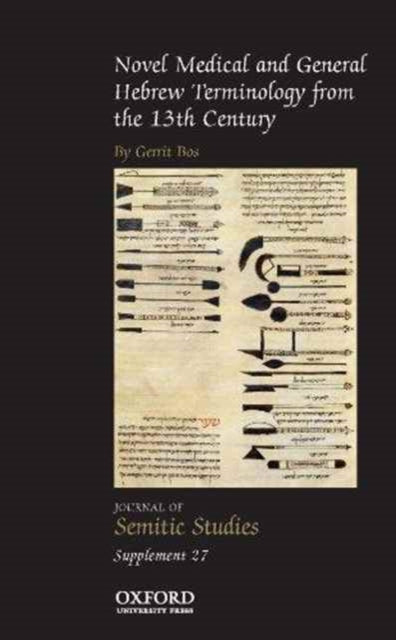 Book cover of: Novel Medical and General Hebrew Terminology from the 13th Century.. By: Gerrit Bos