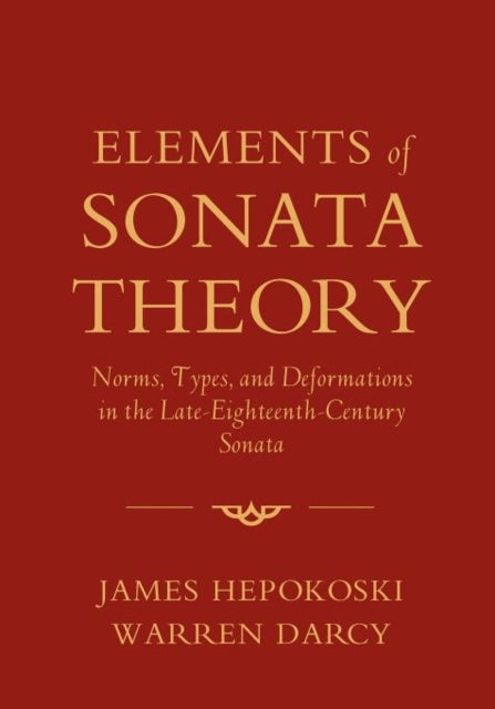 Book cover of: Elements of Sonata Theory. By: James Hepokoski