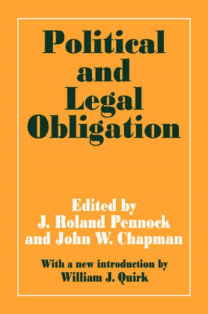 Book cover of: Political and Legal Obligation