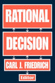 Book cover of: Rational Decision. By: Carl Friedrich